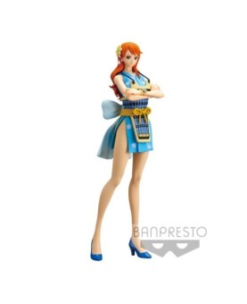 Figura banpresto one piece glitter & glamours nami wano country ver. b