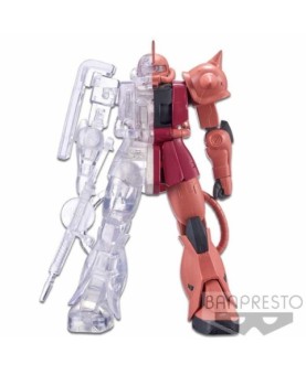 Figura banpresto zaku char's custom  mobile suit gundam internal structure ver.a