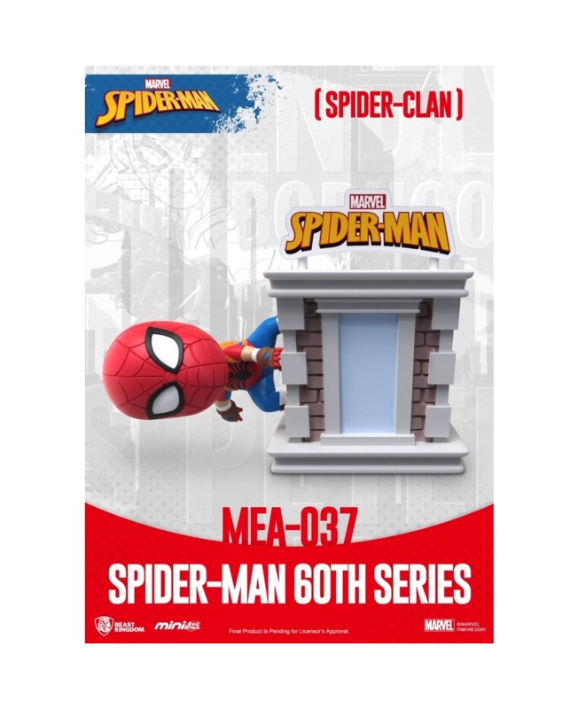 Figura beast kingdom mini egg attack marvel spider - man spider - clan serie 60 aniversario