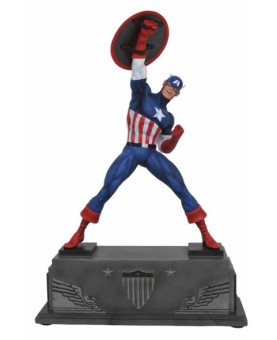 Figura diamond collection marvel avengers capitan america estatua resina 30 cm premier collection