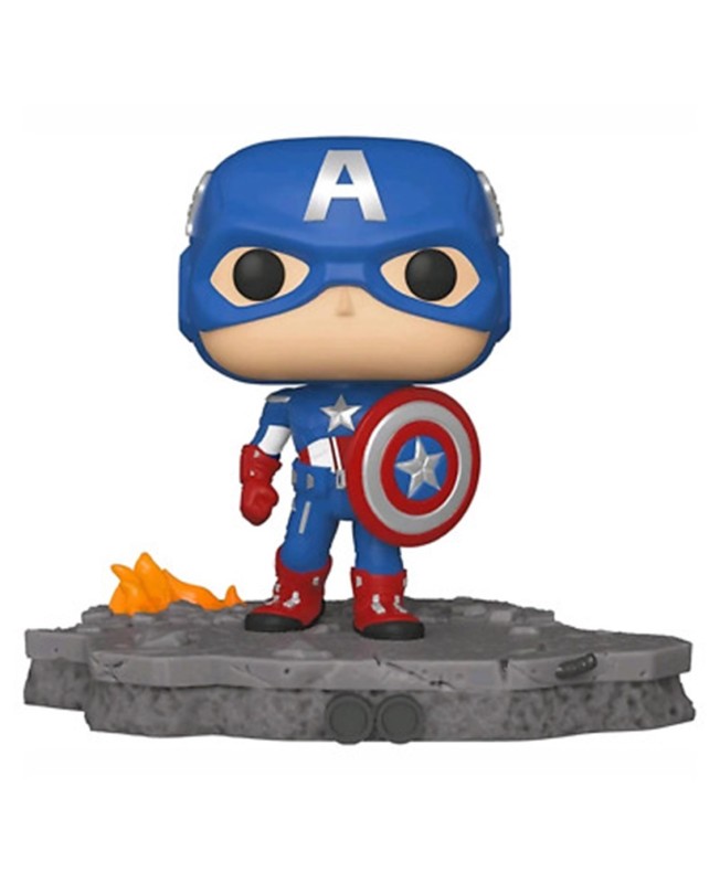 Funko pop deluxe marvel los vengadores avengers capitan america assemble 45076