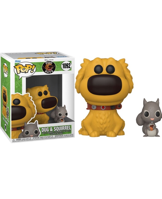 Funko pop disney up dug days dug & ardilla 57384