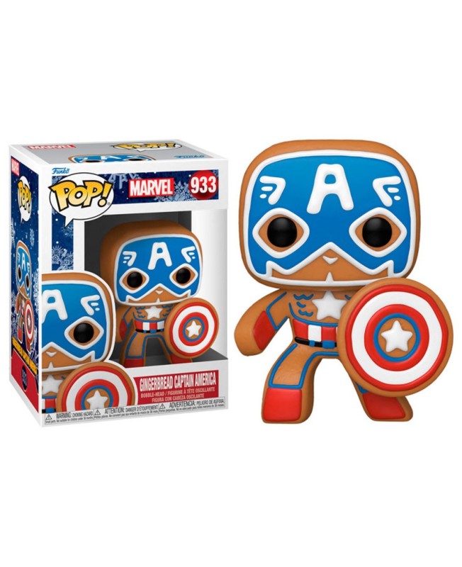 Funko pop marvel navidad galleta jengibre capitan america 50657