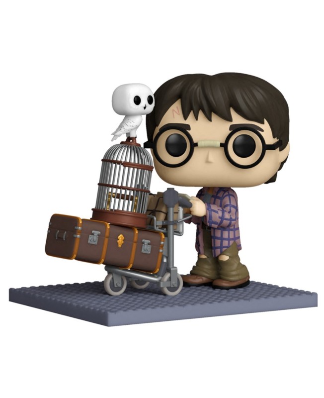 Funko pop deluxe harry potter harry empujando el carro con hedwig 57360