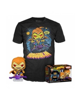 Funko pop marvel spiderman hobgoblin + camiseta exclusiva talla xl