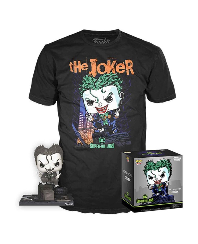 Funko pop dc comics dc jim lee joker + camiseta ut - 56648