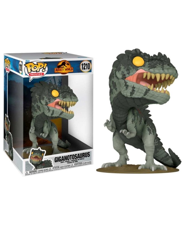 Funko pop jumbo cine jurassic park world dominion giganotosaurus 55378