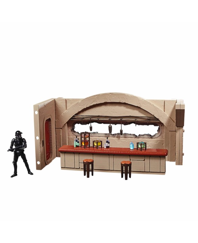 Set nevarro cantina + figura hasbro 9 -5 cm death trooper the mandalorian star wars vintage f39025