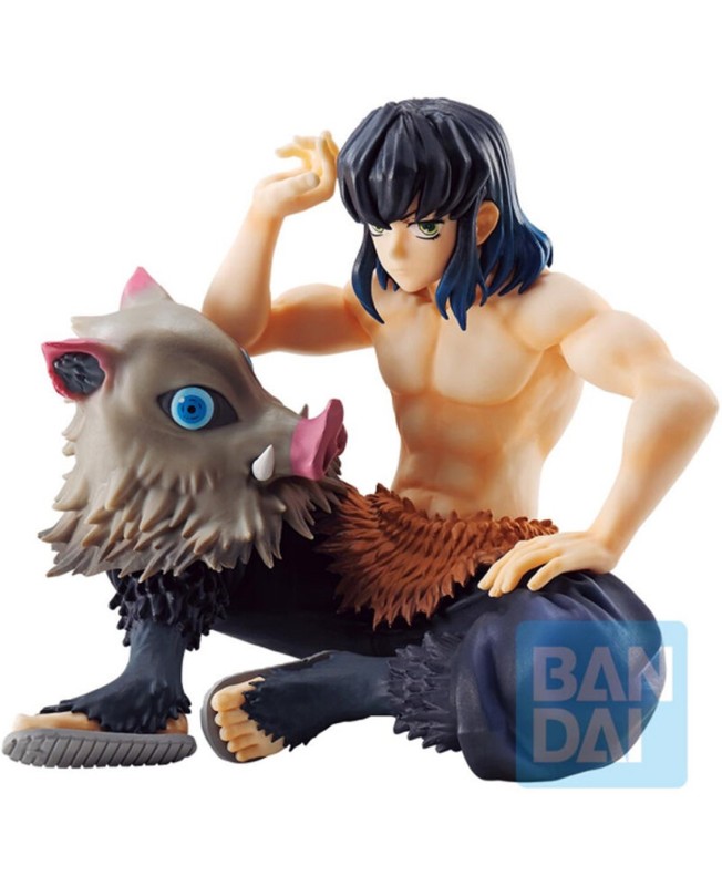 Figura bandai ichibansho demon slayer kimetsu no yaiba inosuke hashibira 10 cm exclusiva