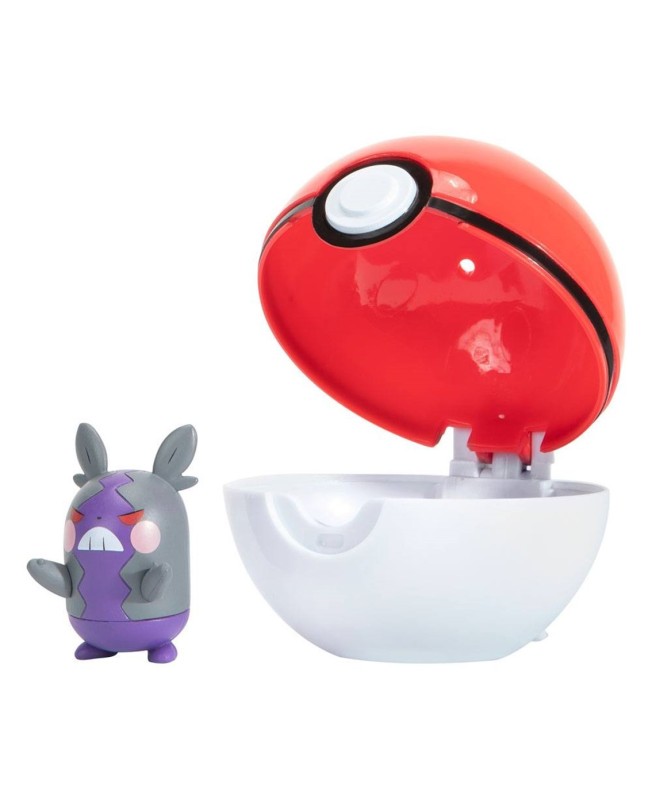 Pokeball jazwares pokemon clip 'n' go morpeko + pokebola