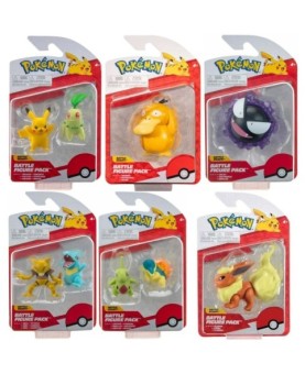 Pack de 6 figuras pokemon batalla ola 10