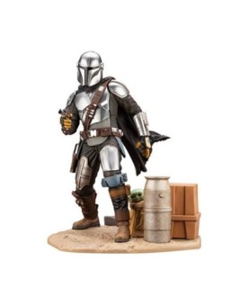 Figura kotobukiya star wars the mandalorian mandaloriano & the child grogu estatua artfx 1 - 7