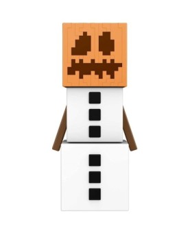 Figura mattel minecraft golem de nieve accesorios