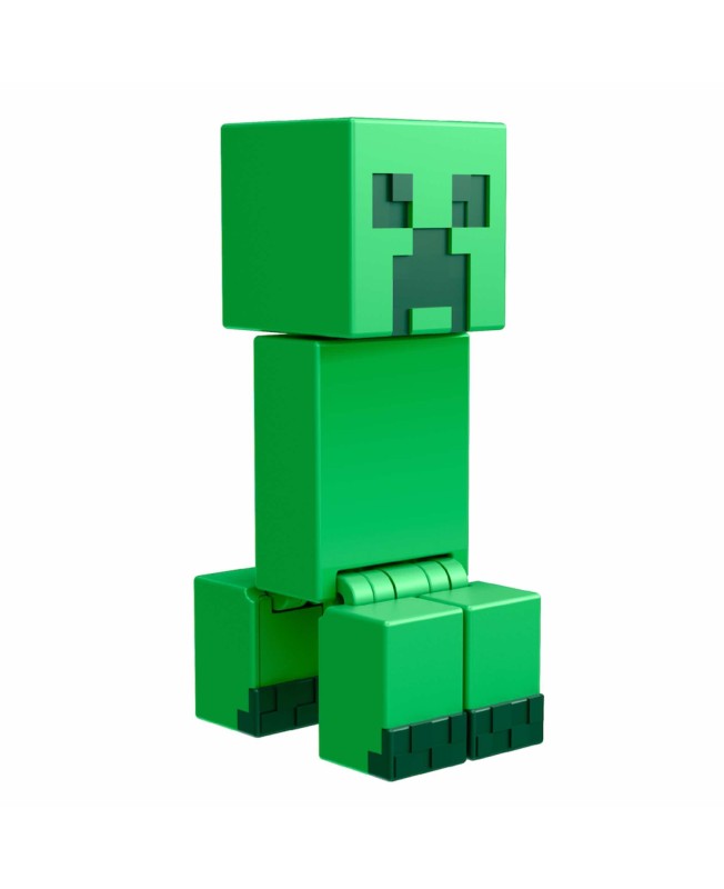 Figura mattel minecraft creeper con accesorios portal