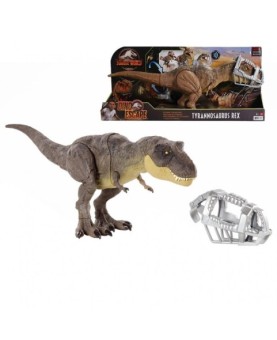 Figura mattel jurassic world dino escape tyrannosaurus rex pisa y ataca