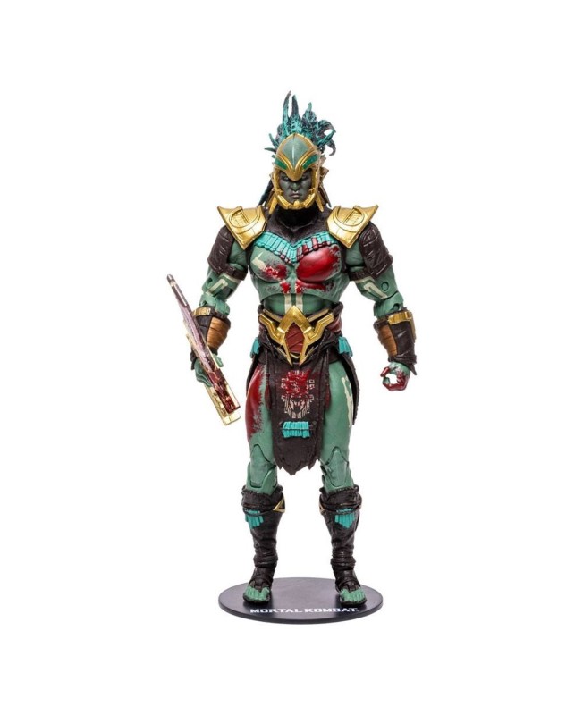 Figura mcfarlane toys mortal kombat kotal kahn (sangriento)