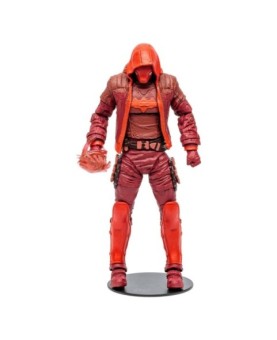 Figura mcfarlane toys dc gaming red hood monochromatic etiqueta dorada