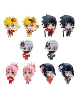 Set figuras megahouse naruto shippuden petit chara land 10th anniversary