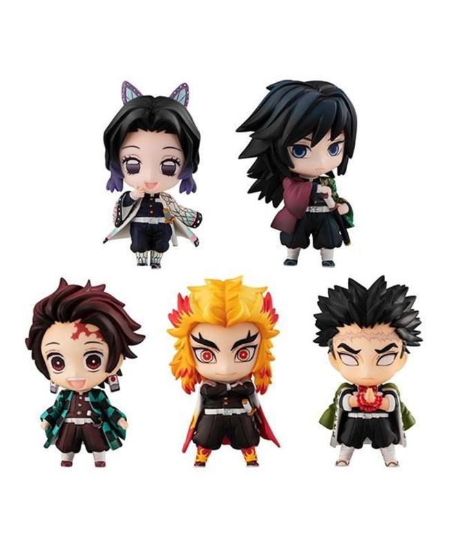 Pack 5 figuras megahouse demon slayer kimetsu no yaiba sailor tanjiro & the hashira set a