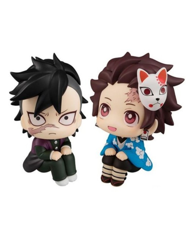 Pack 2 figuras megahouse look up genya & tanjiro kamado prueba final gift set