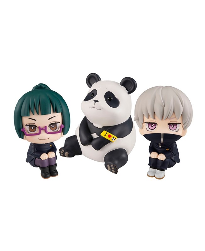 Pack 3 figuras megahouse look up jujutsu kaisen maki toge panda gift set