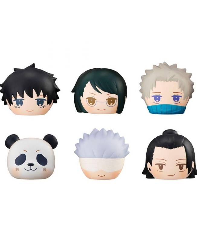 Pack 6 figuras antiestres megahouse jujutsu kaisen gekijouban fluffy squeeze bread box