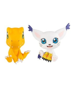 Figuras megahouse digimon lookup pack agumon & tailmon