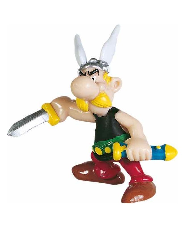 Figura plastoy asterix & obelix asterix el galo con espada pvc