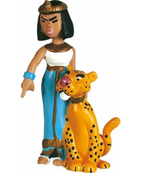 Figura plastoy asterix & obelix reina cleopatra egipto pvc