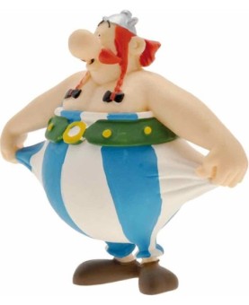 Figura plastoy asterix & obelix obelix sujetandose el pantalon pvc