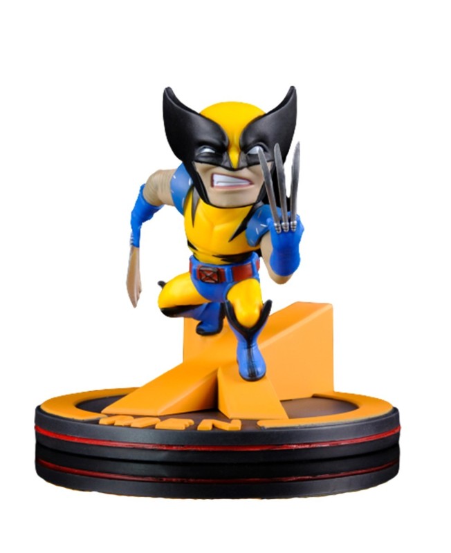 Figura quantum mechanix marvel x - men wolverine 10 cm q - fig diorama