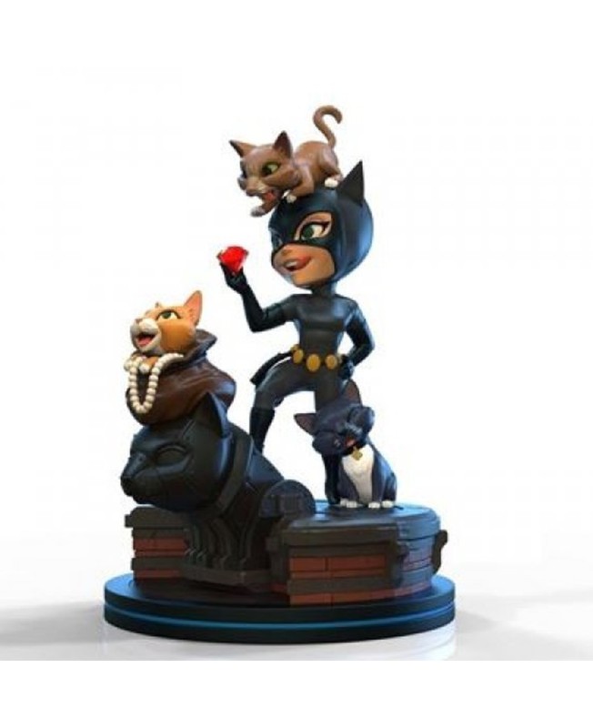 Figura quantum mechanix dc comics catwoman 13 cm q - fig elite