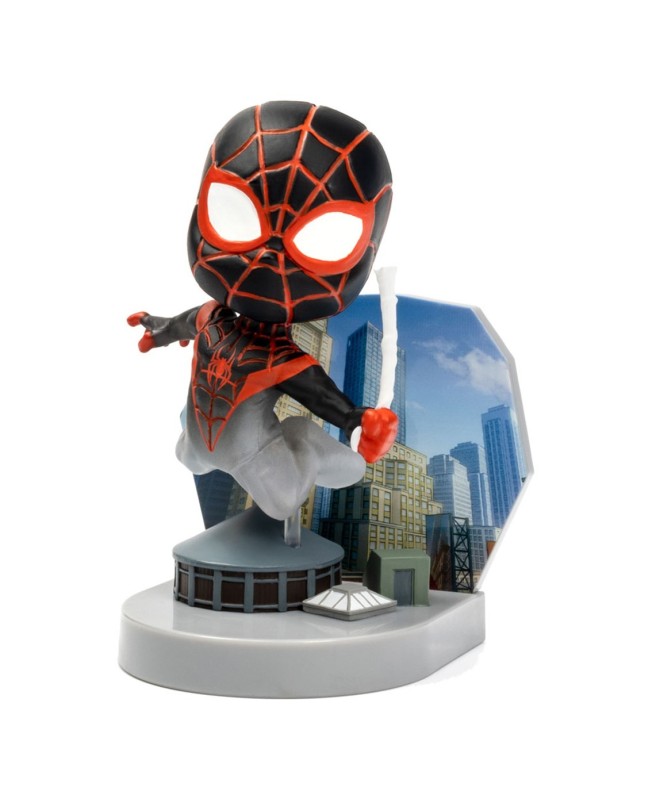 Figura mini diorama superama the loyal subjects spider man (mini morales) con efecto camuflaje