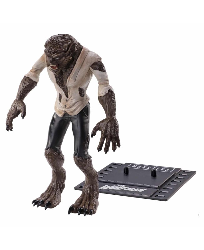 Figura the noble collection bendyfigs cine universal studios hombre lobo