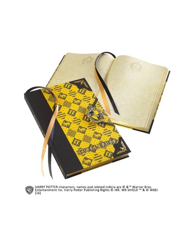 Libreta diario the noble collection harry potter hufflepuff cierre especial