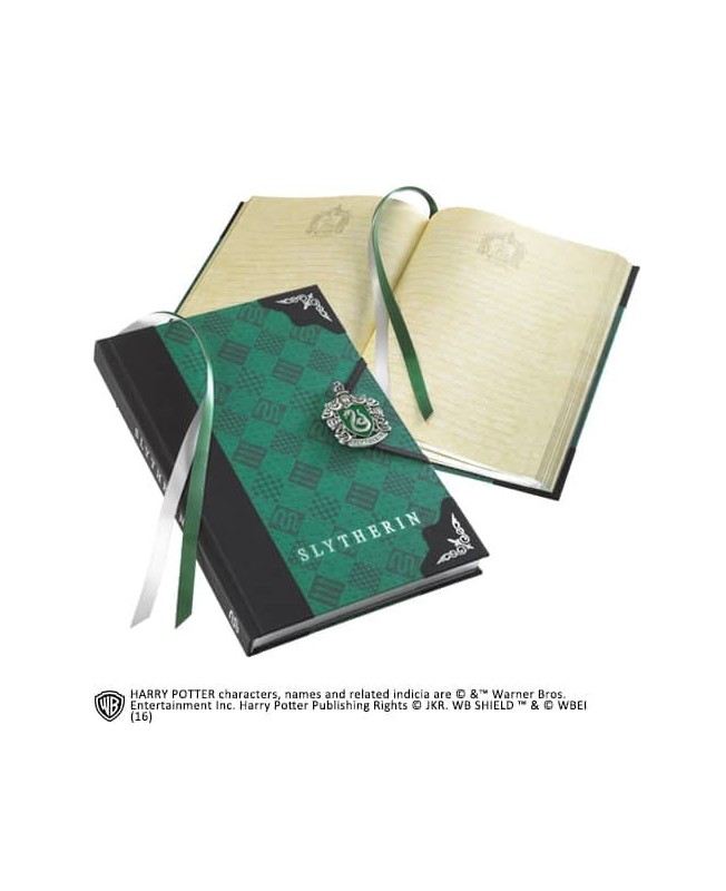 Libreta diario the noble collection harry potter slytherin cierre especial