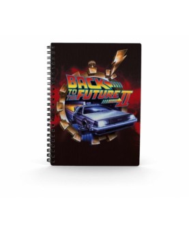 Libreta efecto 3d poster bttf 2 regreso al futuro