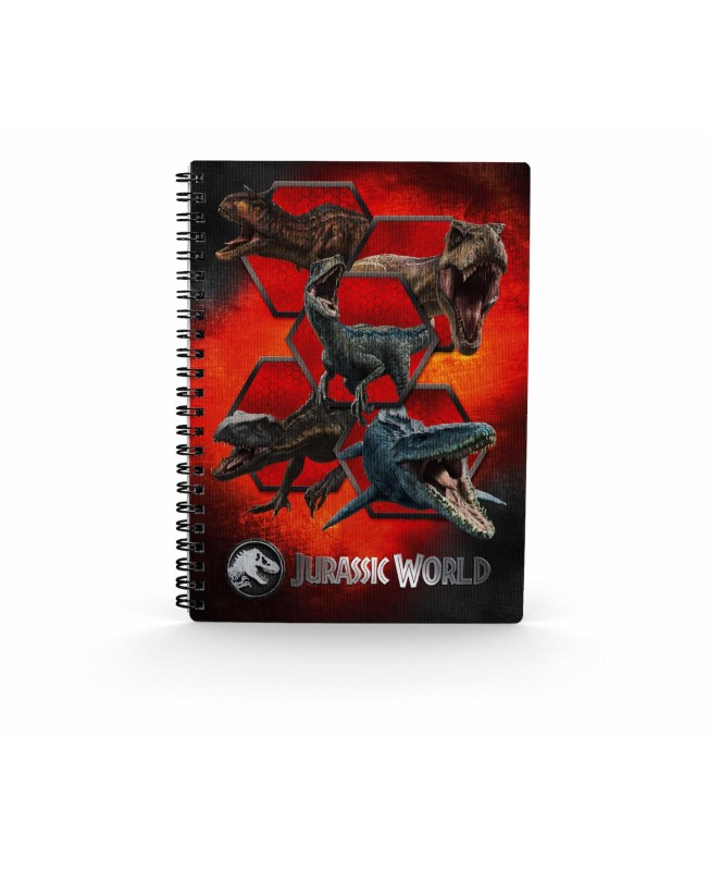 Libreta efecto 3d carnivorous jurassic world