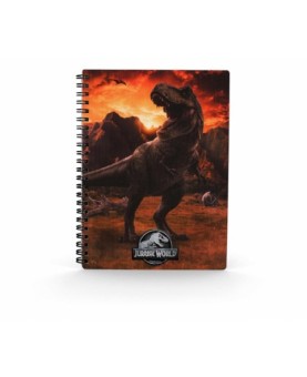 Libreta efecto 3d into the wild jurassic world