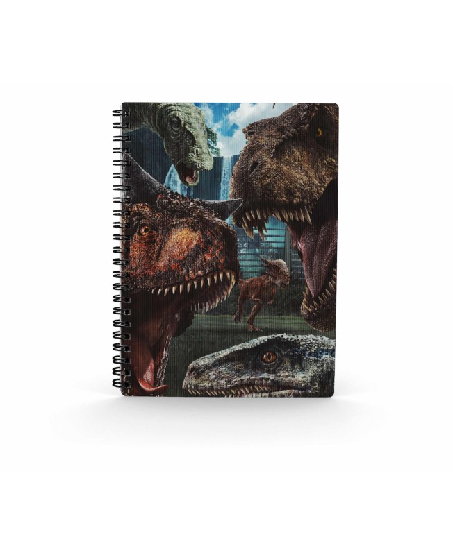 Libreta sd toys efecto 3d selfie jurassic world