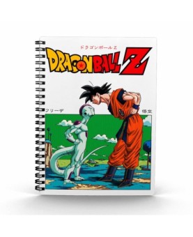 Libreta efecto 3d frieza vs goku dragon ball z