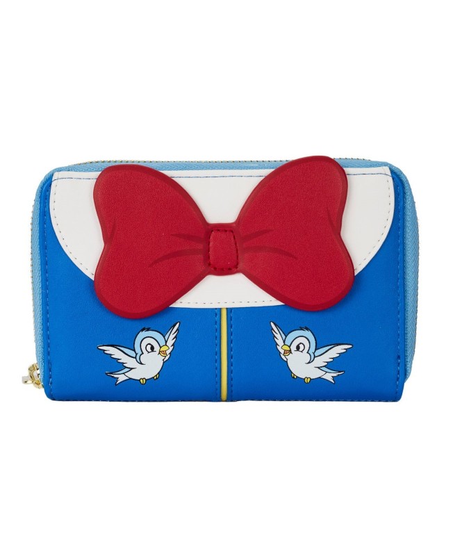 Cartera loungefly disney blancanieves cosplay bow zip around wallet