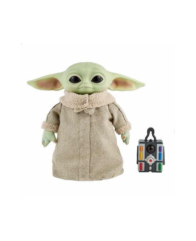 Peluche mattel el mandaloriano star wars baby yoda con control remoto