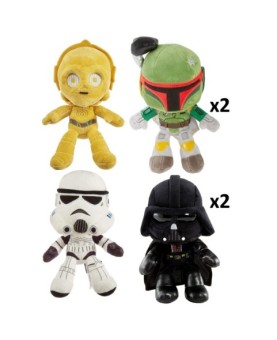 Surtido peluches mattel star wars 20 cm 6 unidades