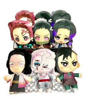 Set peluches banpresto kimetsu no yaiba demon slayer 9 unidades edicion exclusiva