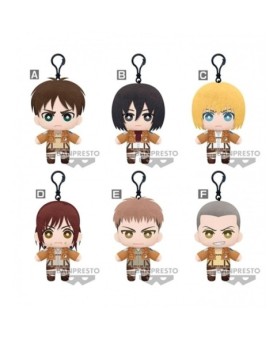 Peluche banpresto attack on titan tomonui plush assort series 1 unidad aleatoria