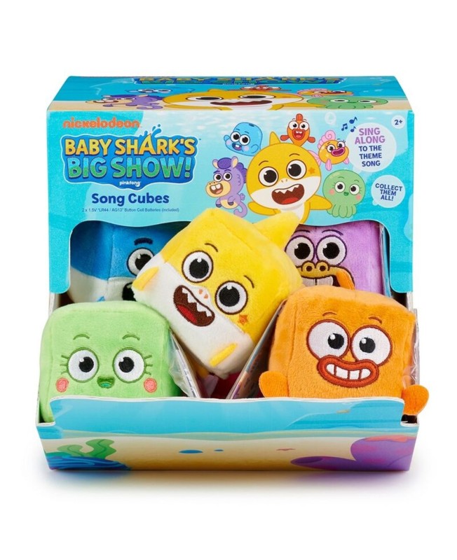 Peluches pequeños con sonidos wowwee baby shark 12 unidades