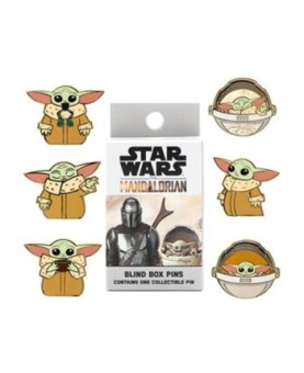 Caja sorpresa pin sello loungefly funko disney star wars the mandalorian grogu baby yoda mistery box