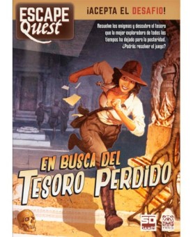 Juego de mesa escape quest 1: en busca del tesoro perdido formato libro pegi 12