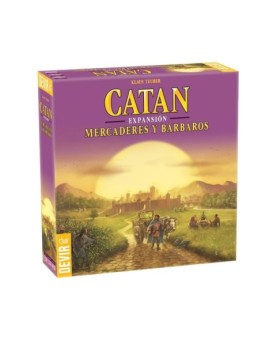 Juego de mesa devir catan mercaderes y barbaros de catan 4 jugadores